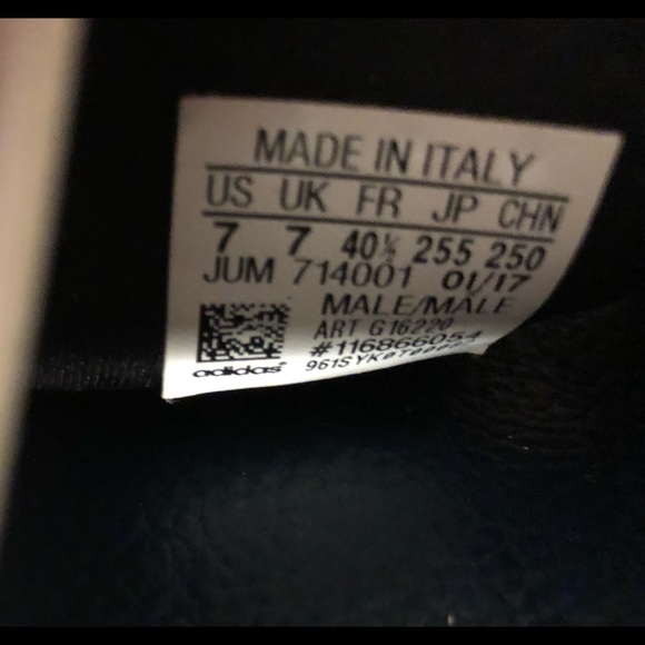 Adidas navy sliders size 7 - Picture 2 of 5